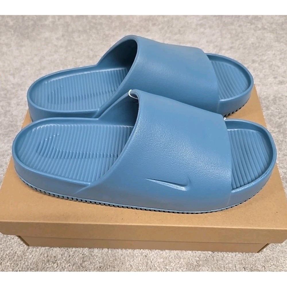 Nike Calm Slide Smokey Blue FD4116 005 Men's Size 12